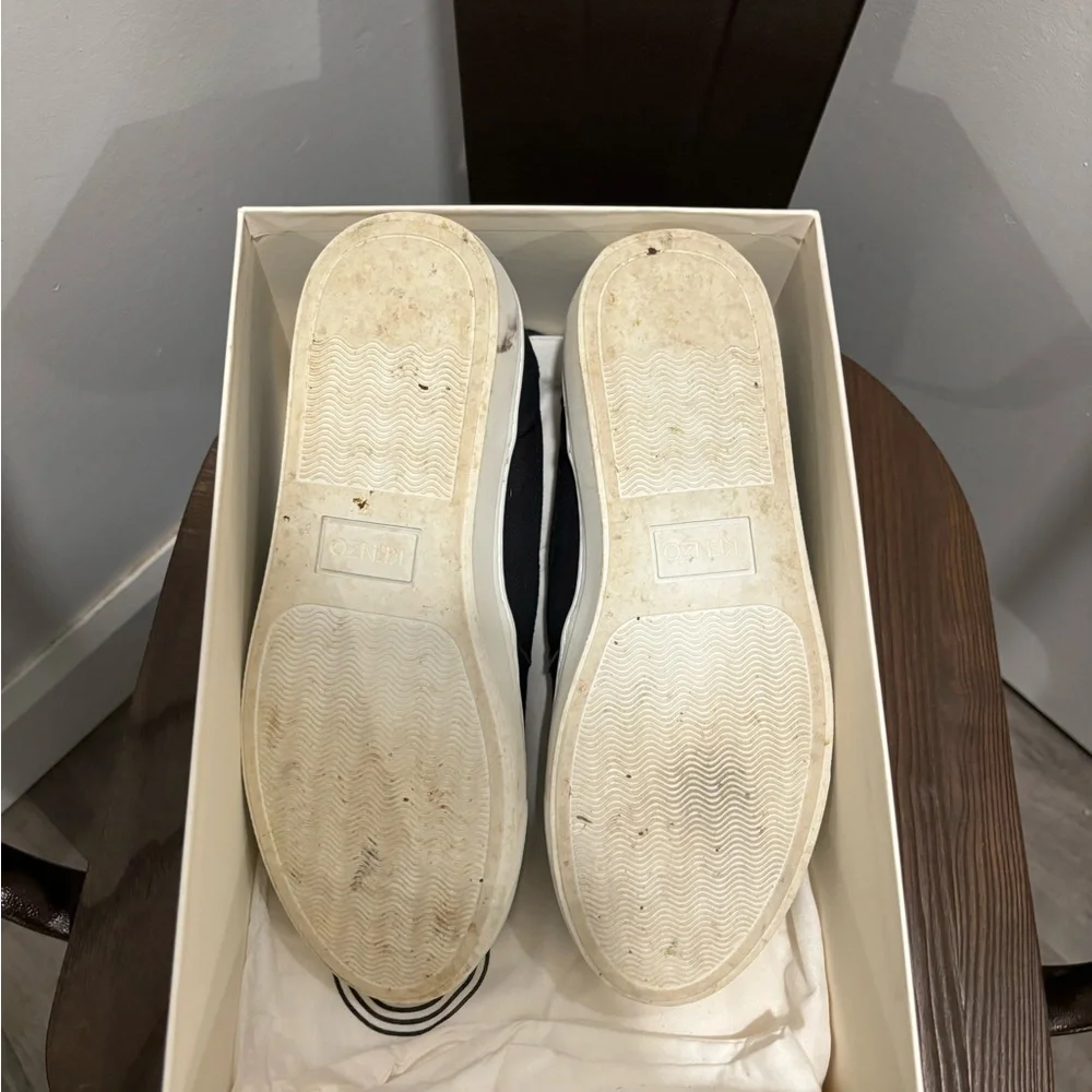 Kenzo Black Slip-Ons with Vibrant Yellow Tiger - Picture 2 of 3